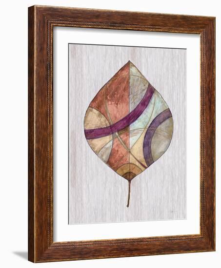 Wood Inlay Leaf 2-Filippo Ioco-Framed Art Print