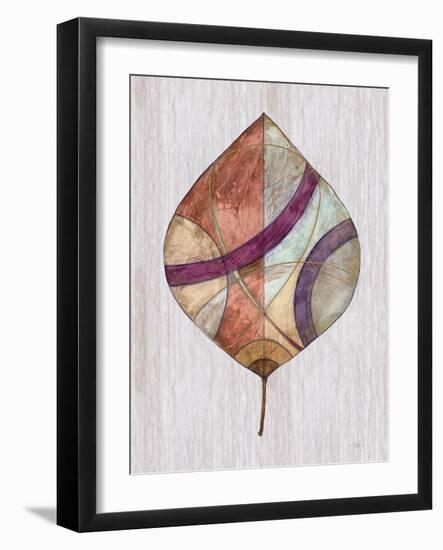 Wood Inlay Leaf 2-Filippo Ioco-Framed Art Print