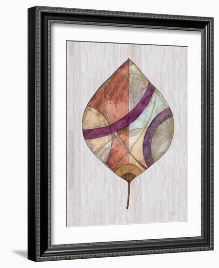 Wood Inlay Leaf 2-Filippo Ioco-Framed Art Print