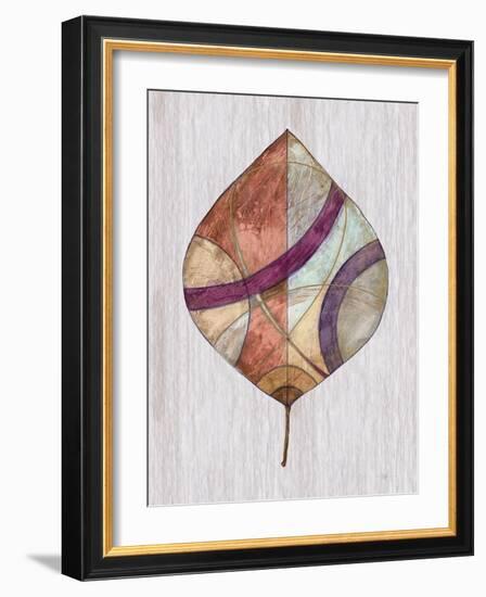 Wood Inlay Leaf 2-Filippo Ioco-Framed Art Print