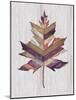 Wood Inlay Leaf 3-Filippo Ioco-Mounted Art Print