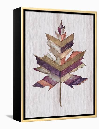 Wood Inlay Leaf 3-Filippo Ioco-Framed Stretched Canvas