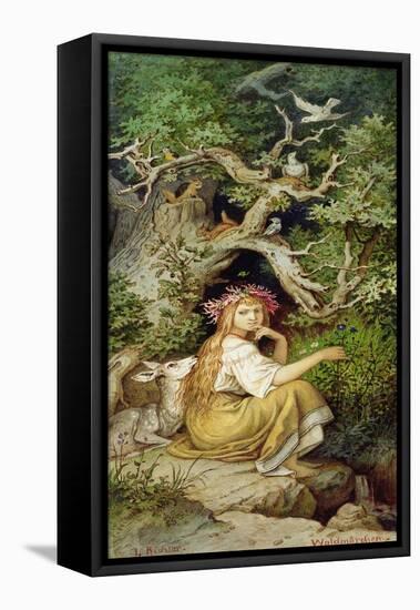 Wood Nymph-Ludwig Adrian Richter-Framed Premier Image Canvas