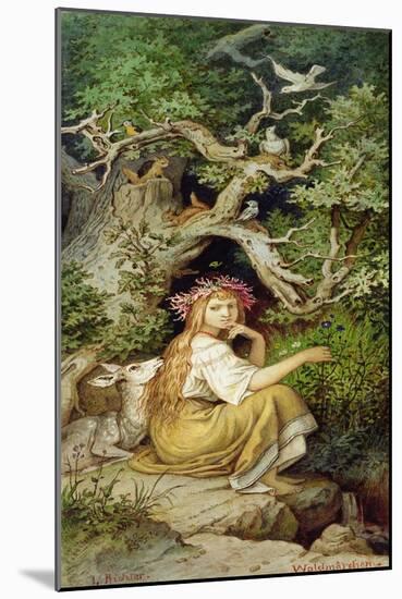Wood Nymph-Ludwig Adrian Richter-Mounted Giclee Print