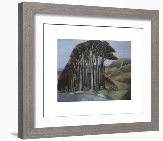 Wood on the Downs-Paul Nash-Framed Premium Giclee Print