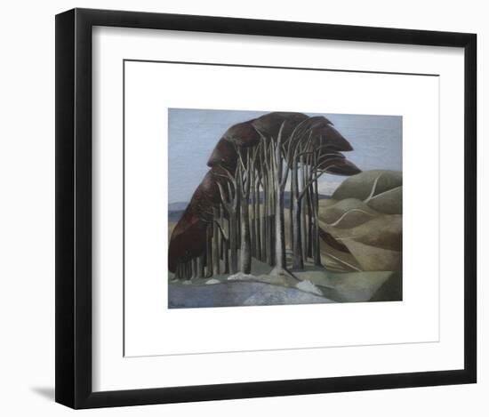 Wood on the Downs-Paul Nash-Framed Premium Giclee Print