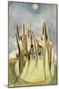 Wood on the Hill, 1937 (Pencil & W/C on Paper)-Paul Nash-Mounted Giclee Print