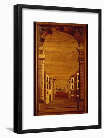 Wood Panel from Choir Stalls of Duomo or Cathedral Basilica of Assumption of Blessed Virgin Mary-null-Framed Giclee Print