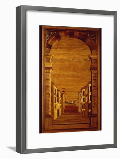 Wood Panel from Choir Stalls of Duomo or Cathedral Basilica of Assumption of Blessed Virgin Mary-null-Framed Giclee Print
