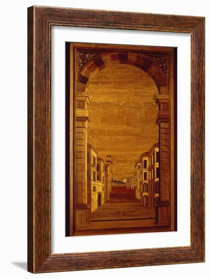 Wood Panel from Choir Stalls of Duomo or Cathedral Basilica of Assumption of Blessed Virgin Mary-null-Framed Giclee Print