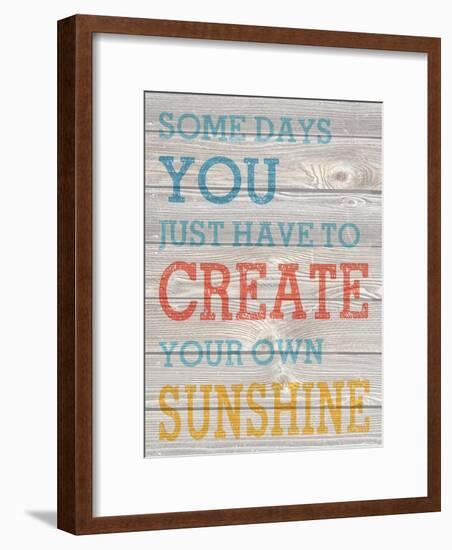 Wood Panel Typography 4-Melody Hogan-Framed Art Print