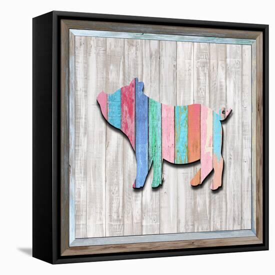 Wood Piglet, 2024-Tim Ashwood-Framed Stretched Canvas