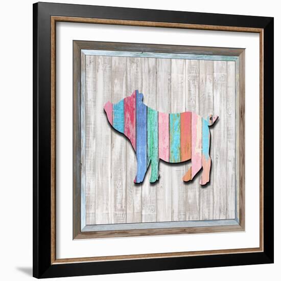 Wood Piglet, 2024-Tim Ashwood-Framed Art Print