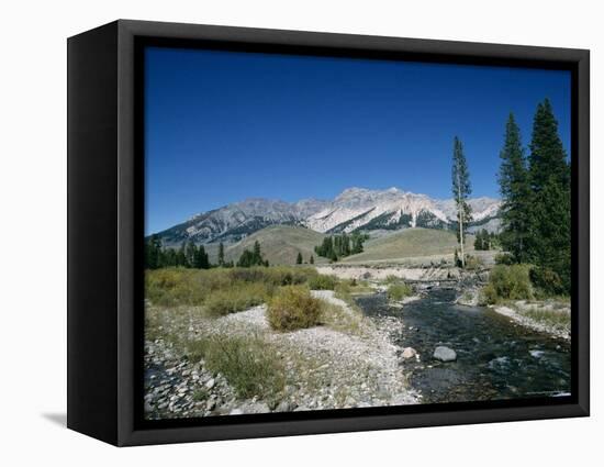 Wood River and Sawtooths, Sawtooth National Recreation Area, Idaho, USA-Julian Pottage-Framed Premier Image Canvas