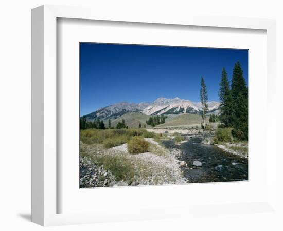 Wood River and Sawtooths, Sawtooth National Recreation Area, Idaho, USA-Julian Pottage-Framed Photographic Print