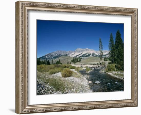 Wood River and Sawtooths, Sawtooth National Recreation Area, Idaho, USA-Julian Pottage-Framed Photographic Print