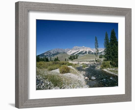 Wood River and Sawtooths, Sawtooth National Recreation Area, Idaho, USA-Julian Pottage-Framed Photographic Print