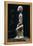 Wood Sculpture Depicting Mother and Child-null-Framed Premier Image Canvas
