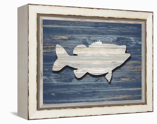 Wood Sea Bass, 2024-Tim Ashwood-Framed Stretched Canvas