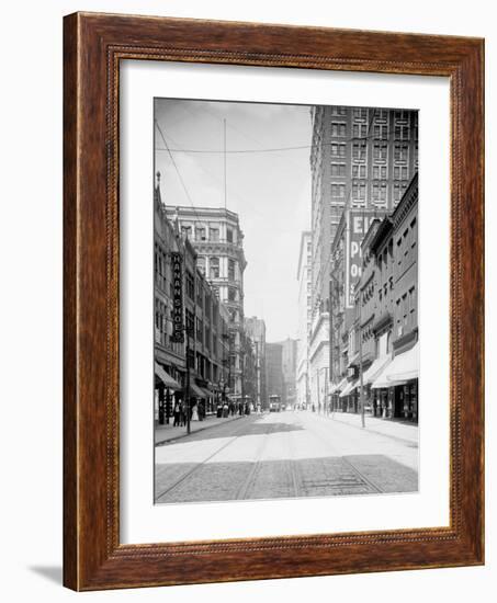 Wood Street, Pittsburg, Pa.-null-Framed Photo