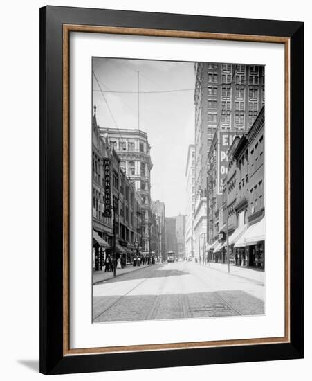 Wood Street, Pittsburg, Pa.-null-Framed Photo