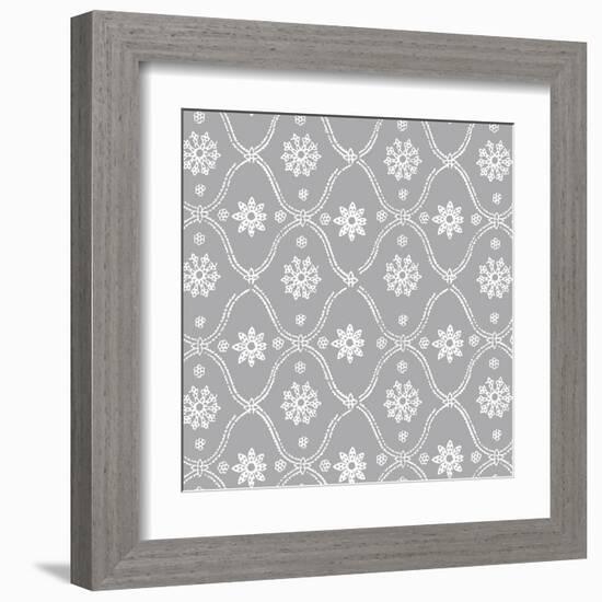 Woodblock Pattern II-Sabine Berg-Framed Art Print