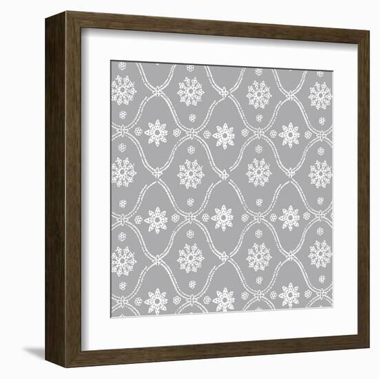 Woodblock Pattern II-Sabine Berg-Framed Art Print