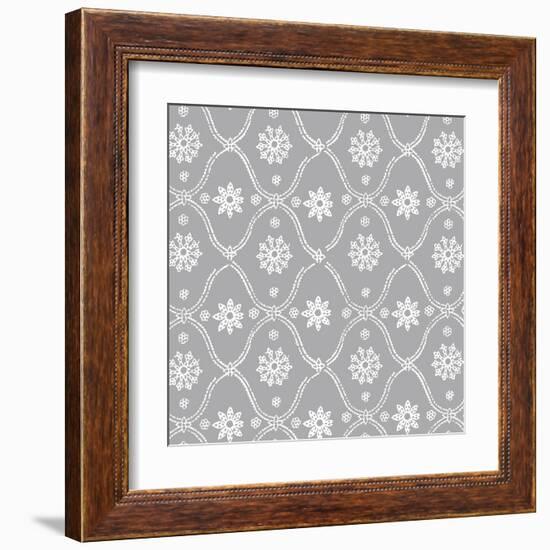 Woodblock Pattern II-Sabine Berg-Framed Art Print