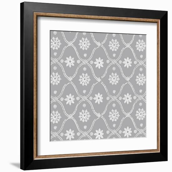 Woodblock Pattern II-Sabine Berg-Framed Art Print