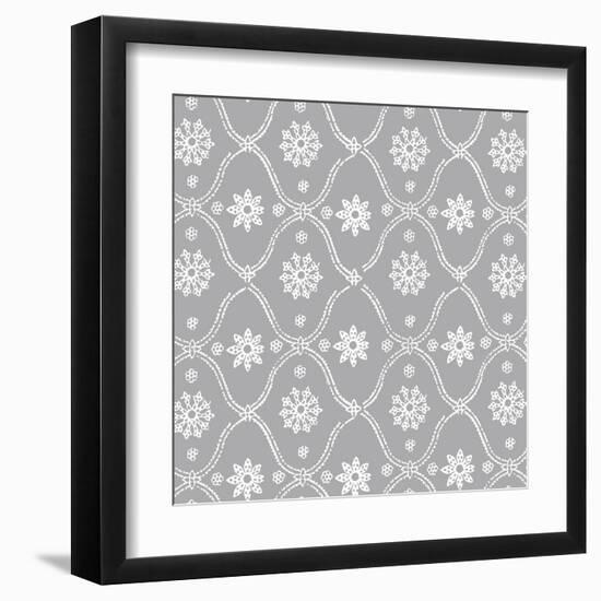 Woodblock Pattern II-Sabine Berg-Framed Art Print