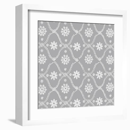 Woodblock Pattern II-Sabine Berg-Framed Art Print