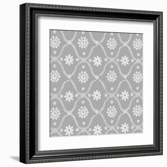 Woodblock Pattern II-Sabine Berg-Framed Art Print