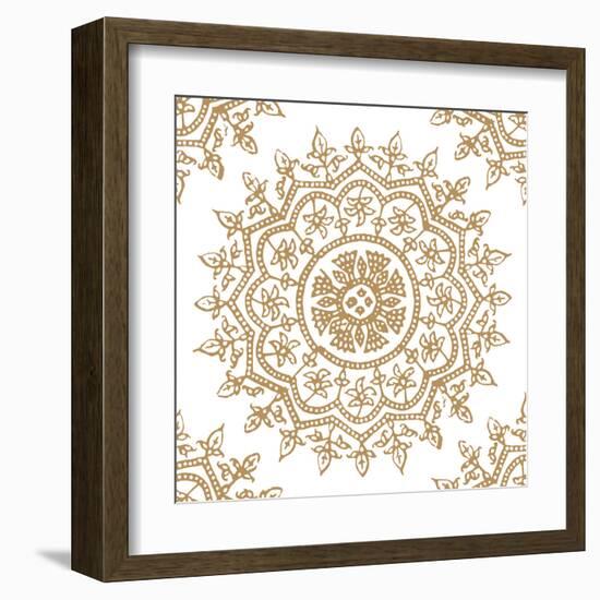 Woodblock Pattern IV-Sabine Berg-Framed Art Print