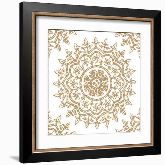 Woodblock Pattern IV-Sabine Berg-Framed Art Print