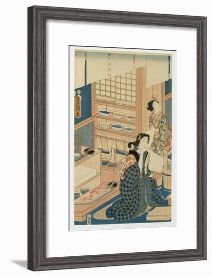 Woodblock Production-null-Framed Giclee Print