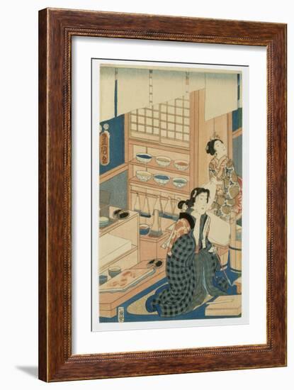 Woodblock Production-null-Framed Giclee Print