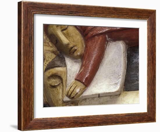 Woodcarving Detail of Ballintubber Abbey, County Mayo, Ireland-William Sutton-Framed Photographic Print