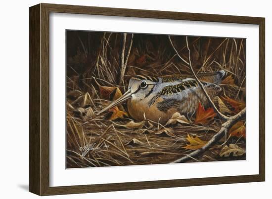 Woodcock in Hiding-Wilhelm Goebel-Framed Giclee Print