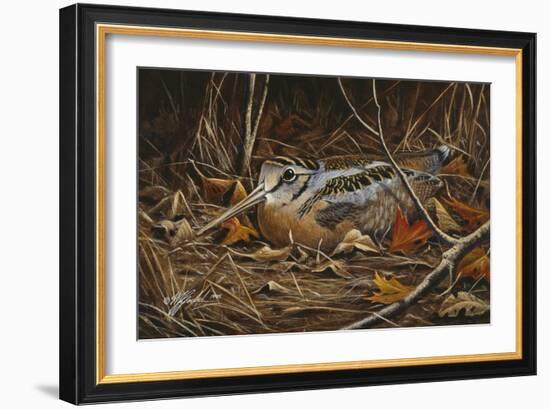 Woodcock in Hiding-Wilhelm Goebel-Framed Giclee Print