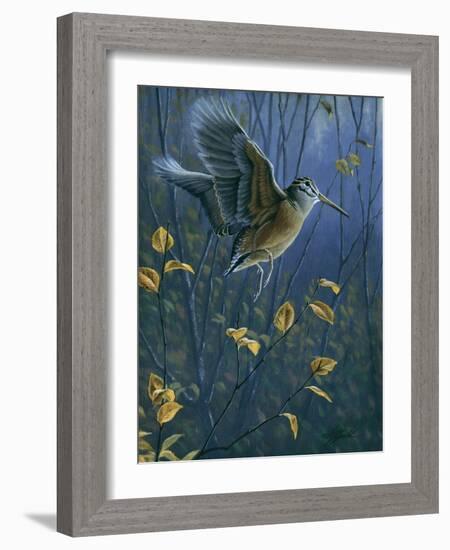 Woodcock on the Wing-Wilhelm Goebel-Framed Giclee Print