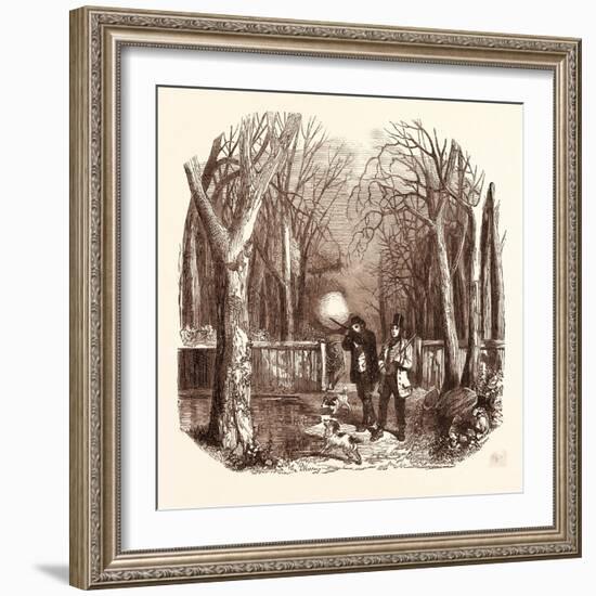 Woodcock Shooting-null-Framed Giclee Print