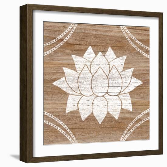 Woodcut Bloom-Lottie Fontaine-Framed Giclee Print