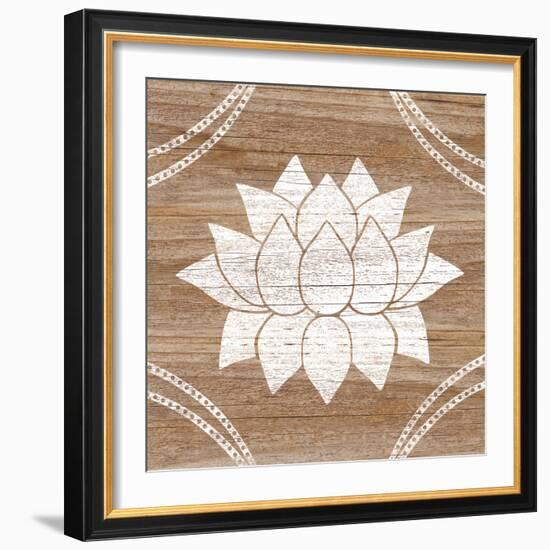 Woodcut Bloom-Lottie Fontaine-Framed Giclee Print