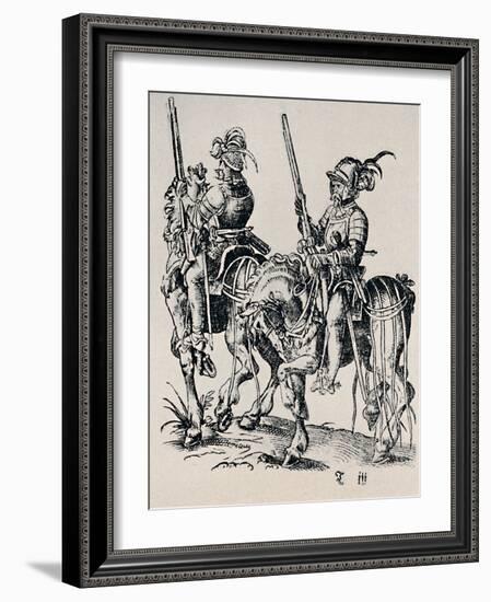 'Woodcut by Jost Amman (1539-1591)', (1927)-Jost Amman-Framed Giclee Print