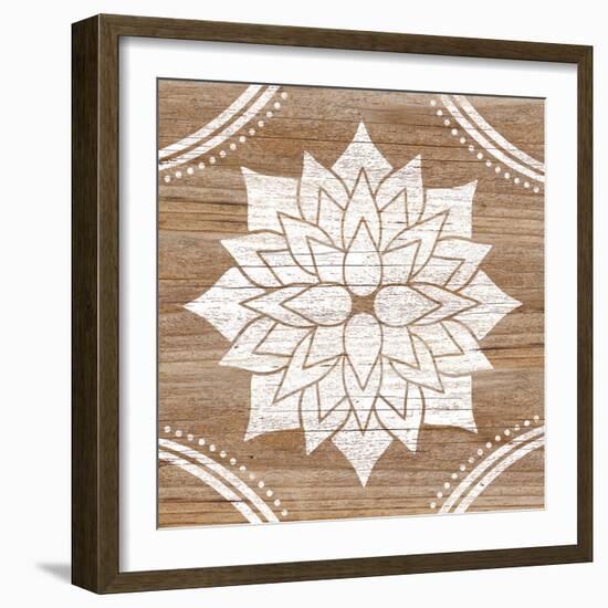 Woodcut Floral-Lottie Fontaine-Framed Giclee Print