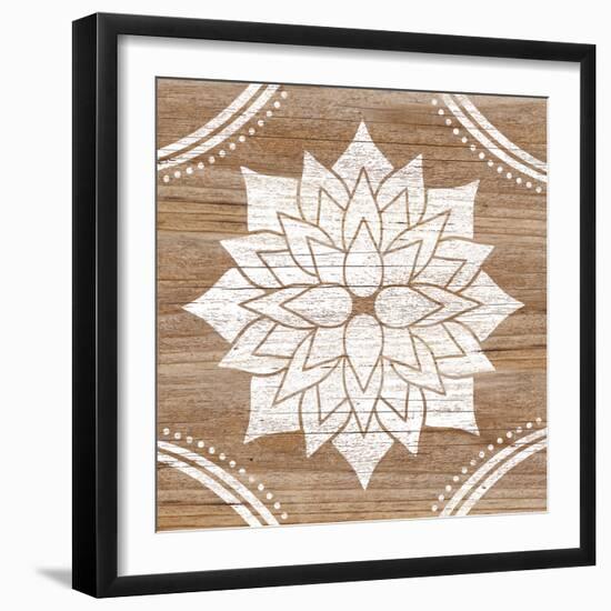 Woodcut Floral-Lottie Fontaine-Framed Giclee Print