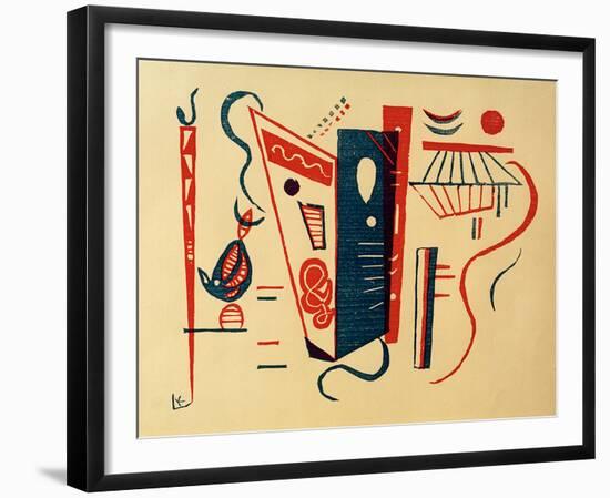 Woodcut for 20th Century, 1939-Wassily Kandinsky-Framed Giclee Print