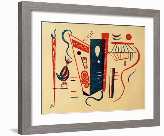 Woodcut for 20th Century, 1939-Wassily Kandinsky-Framed Giclee Print