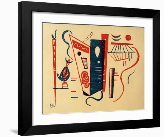 Woodcut for 20th Century, 1939-Wassily Kandinsky-Framed Giclee Print