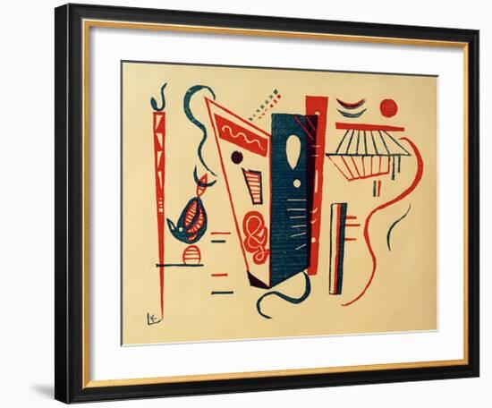 Woodcut for 20th Century, 1939-Wassily Kandinsky-Framed Giclee Print